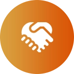 A picture of two hands shaking.